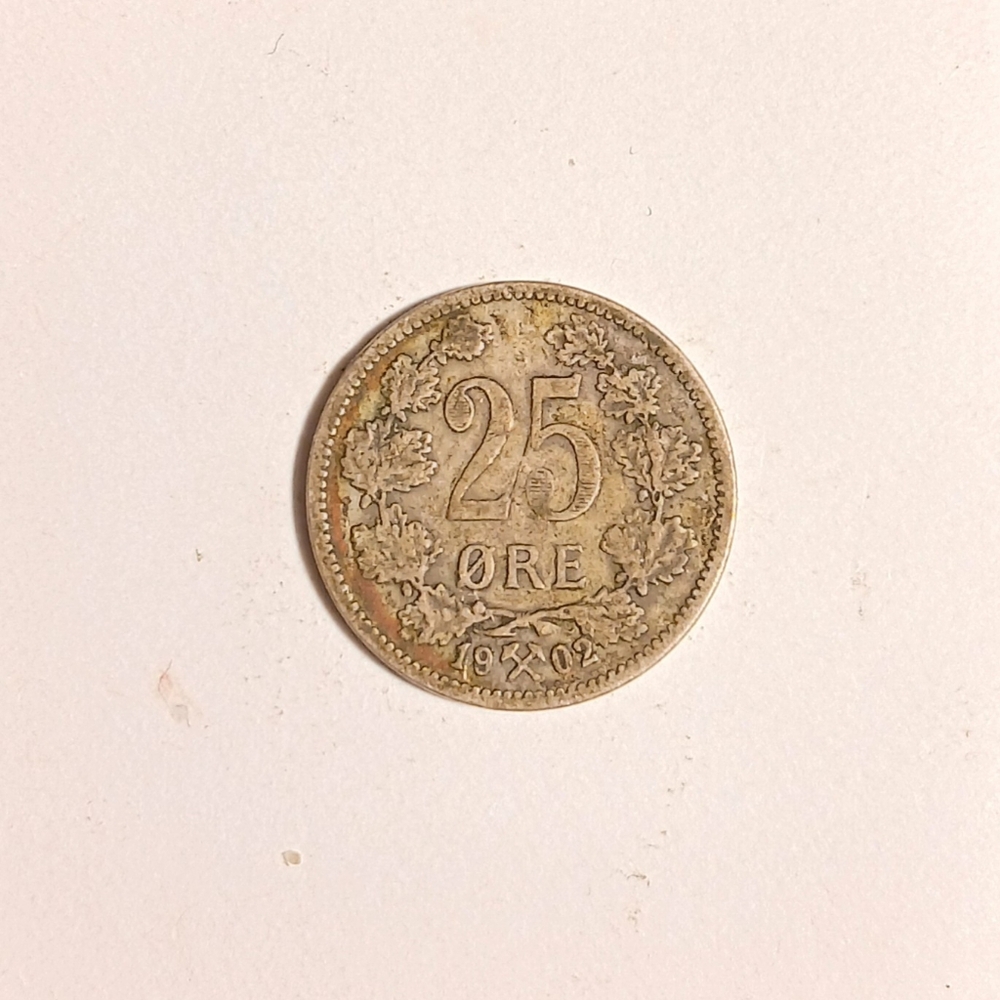 1902 Norway 25 ORE